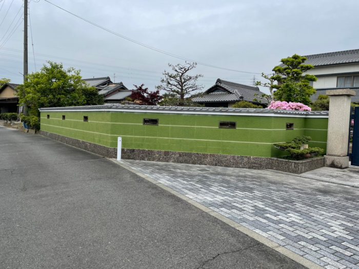 愛知県名古屋市昭和区　解体工事　塀　住宅　駐車場新設　アスファルト舗装工事　撤去　日本造成
